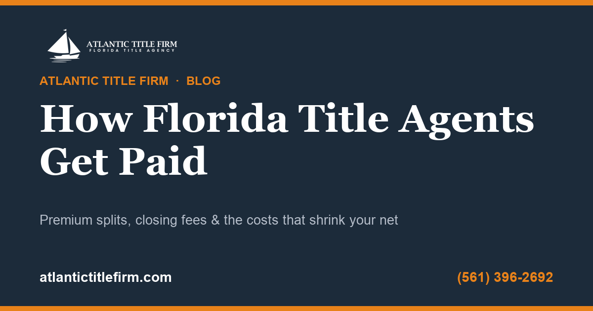 Florida title agent commission explained