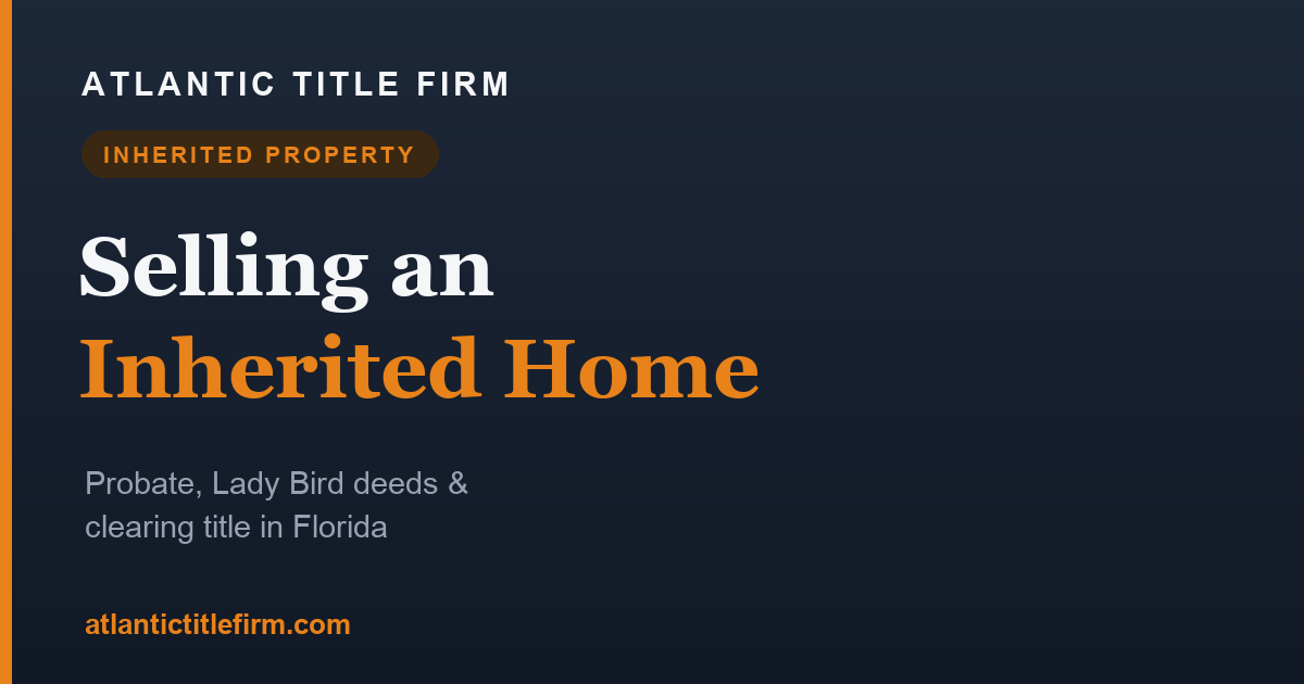 Sell Inherited Property Without Probate