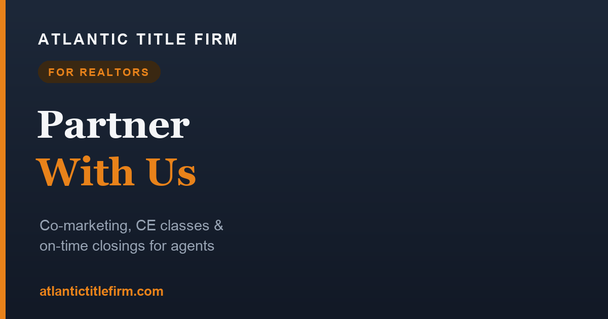 Partner With Atlantic Title