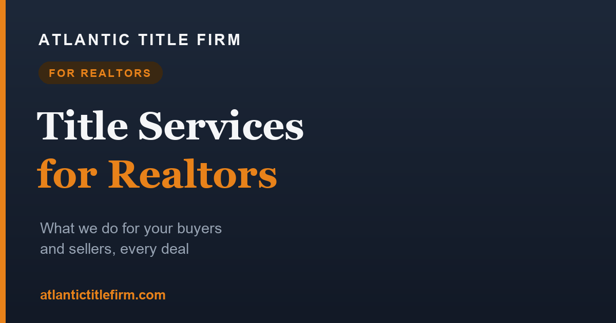 Title Services for Realtors